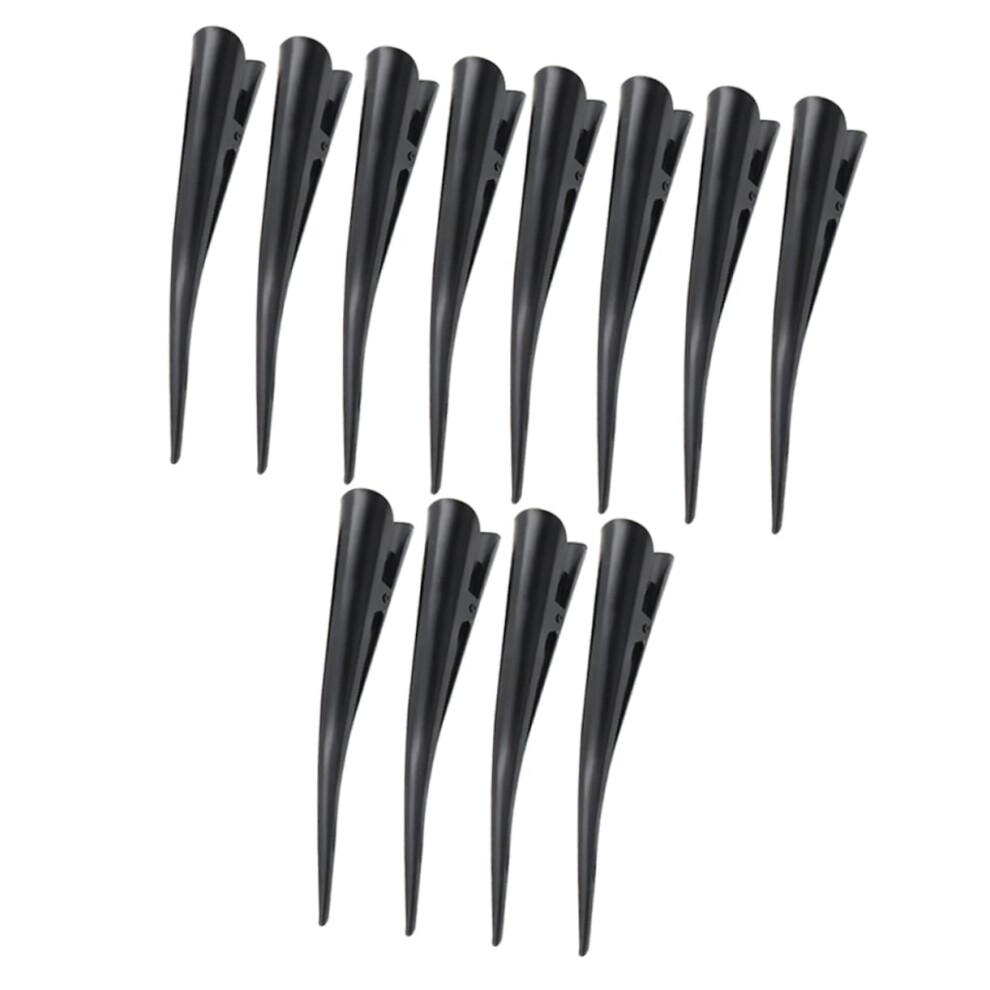 Unisex Duckbill Hair Clips 12Pcs Durable Metal Sectioning Clips For Precise Styling And Salon Use