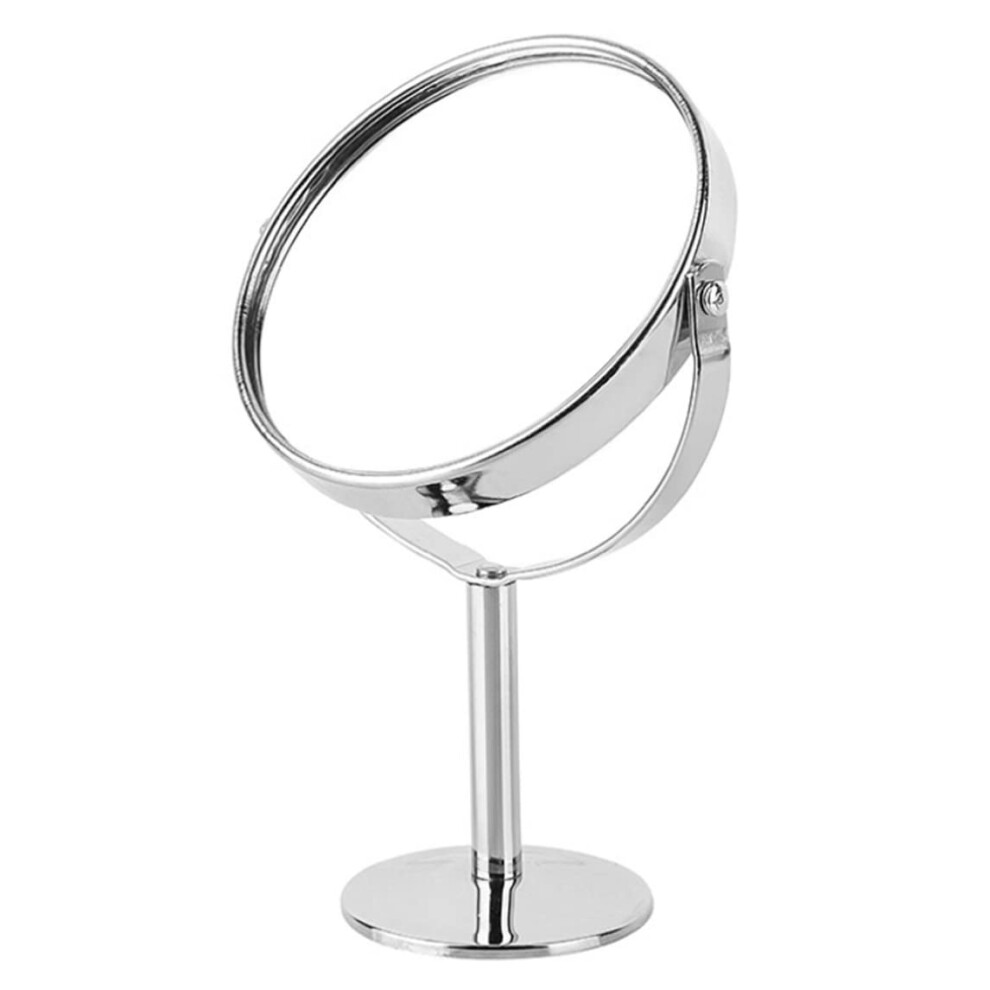 Makeup Mirror TwoSided Swivel Tabletop Mirror with 1x/5x Magnification for Cosmetic Application