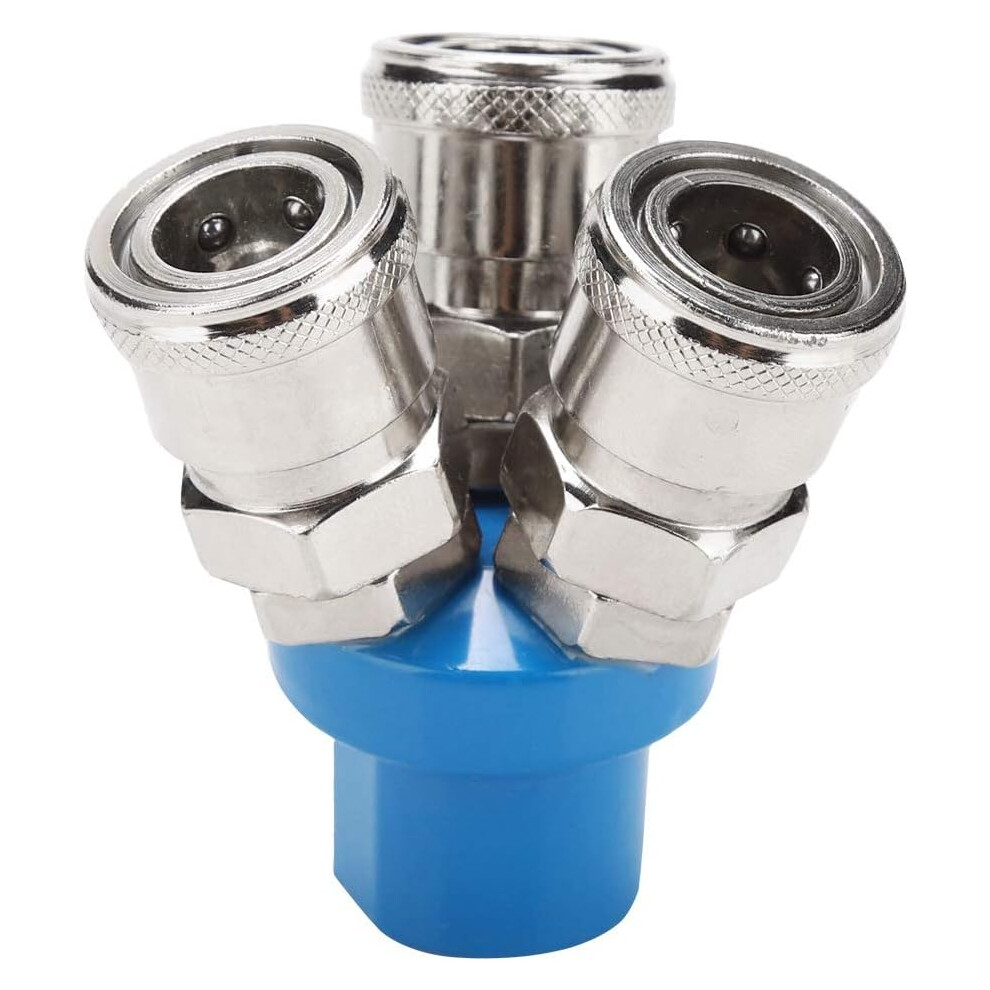 Hex Style Air Splitter For Compressor Hose Accessories, Durable Construction Ensures Leak-Free Connection And Quick Assembly (1Pcs) 9340258967856