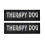 Therapy Dog Patch Set, Emotional Support Identification with Secure Hook Backing, Reflective Material for Night Safety 1
