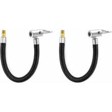 Prodlužovací trubice hadice pro hustění pneumatik, závit ventilu Twist Convert Lock pro údržbu automobilu, motocyklu, kolo, přenosné