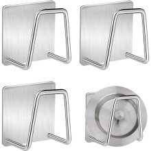 Schwammhalter für die Küchenspüle, selbstklebende Schwammhalter aus Edelstahl SUS304 für optimale Belüftung und platzsparendes Design im