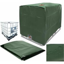 Ibc táska huzat, védőhuzat 120x100x116 cm-es Ibc táskához, UV-szűrős Oxford szövet, vízálló, újrafelhasználható, cipzáras