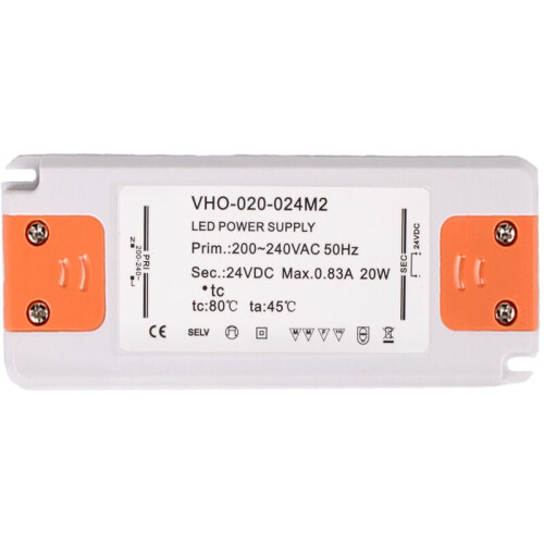 Συμπαγές τροφοδοτικό LED, έξοδος 12V DC για ταινίες LED και λαμπτήρες G4, MR11, MR16, εύχρηστο