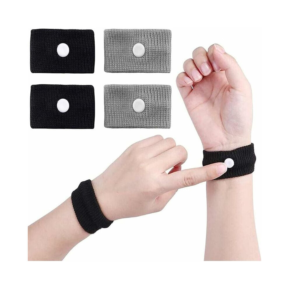 Travel Sickness Acupressure Wristband, Universal Size Nausea Relief Band Non Drowsy And Reusable For Car Sea Air Trips
