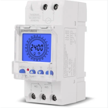 Wekelijkse programmeerbare timer, digitale elektronica automatische besturing voor elektronische tijdschakelaar, DIN-rail tijdrelais aftelfunctie,