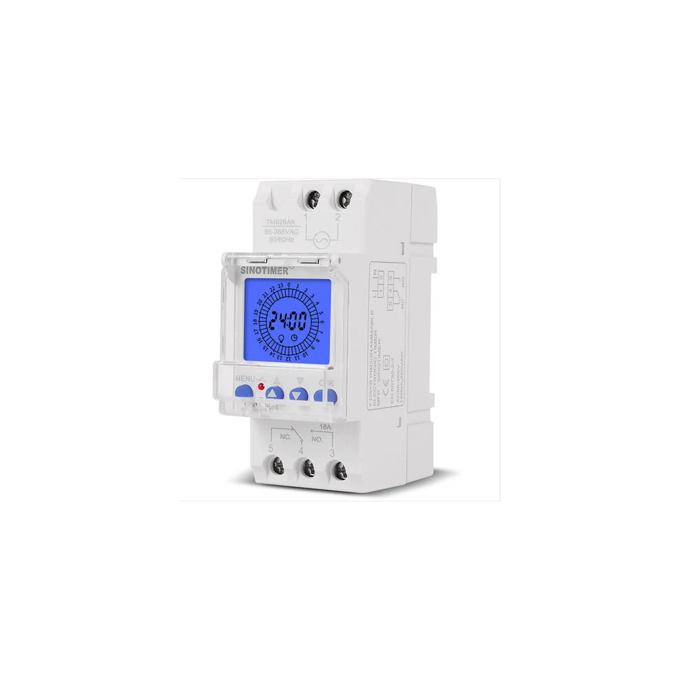 Automatic Control, Digital Electronics Countdown Function For Electronic Timer Switch, Din Rail Time Relay Weekly Programmable Timer, High Precision 9448196978009