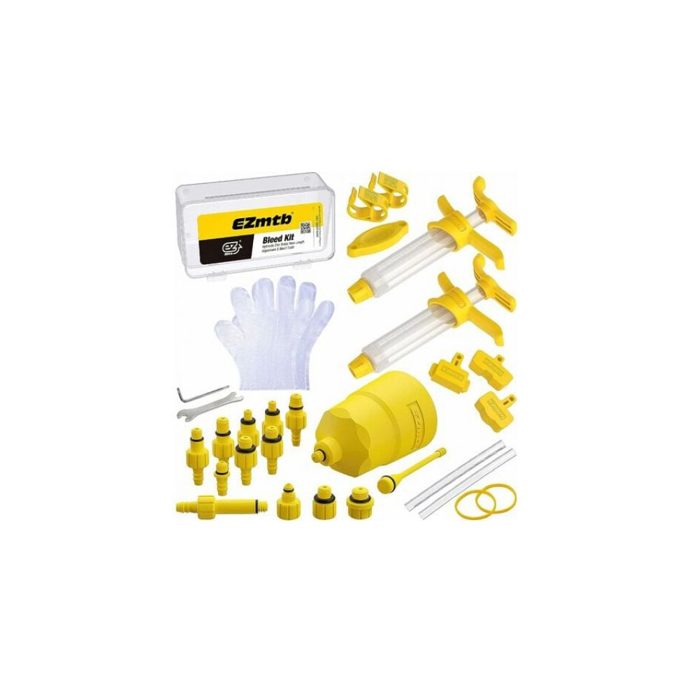Hydraulic Disc Brake Bleed Kit, Professional Bleed Block For Shimano, Tektro, Magura, Sram, 2021 Lite Version Upgrade From 2018, Compatible With 9169997674210