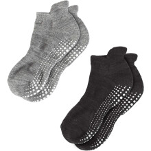 Calcetines antideslizantes para yoga y pilates, con agarre de silicona para ejercicios en interiores y uso hospitalario, tejido transpirable y suela