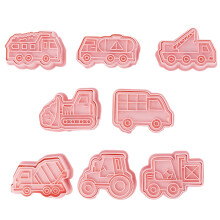 Creative Baking Tools, Assorted Designs Food-grade Pp Plastic Cookie Cutters, Fine Motifs For Diy Baking, Easy Cleaning, Quality Sturdy Set For