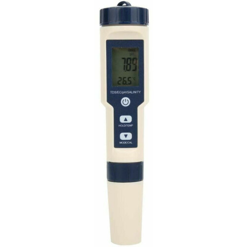 Highly Accurate Digital Water Tester, Salinity Test Display & Automatic Temperature Compensation for Precise Measurements