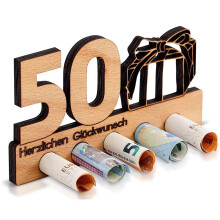 Perfekte Geschenkidee, personalisierter Geldbeutel zum Geburtstag, individuelles Holzdesign, nachhaltiges Holzgeschenk, hochwertiges Holz, ideal für