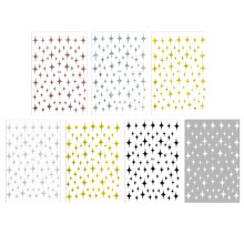 Materiais ecológicos em adesivos decorativos para unhas, realçando designs únicos com suprimentos de nail art 3D, modernos e estilosos.