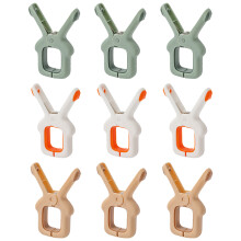 9Pcs Beach Towel Clips For The Ultimate Travel Companion, Durable Strong Grip With High-Quality Pp Material And Silicone No-Slip Gasket