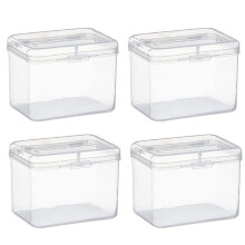 Transparente Kosmetikbehälter, durchsichtiges Design für schnelle Identifizierung, leichter und robuster Beauty-Blender-Halter, ideal für kleine