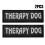 Therapy Dog Patch Set, Emotional Support Identification with Secure Hook Backing, Reflective Material for Night Safety 2