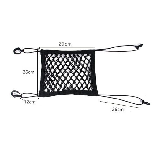 Car Seat Barrier, Easy Access Stretchable Mesh Safety Net For Multi-compartment Storage Pet Travel Accessory 1