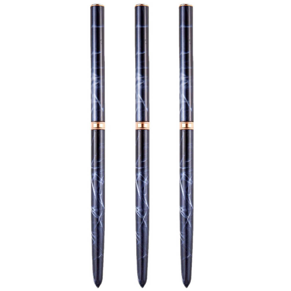 3Pcs Professional Nail Art Brushes Set with Fine Tip Liner Pens for Precise Manicure