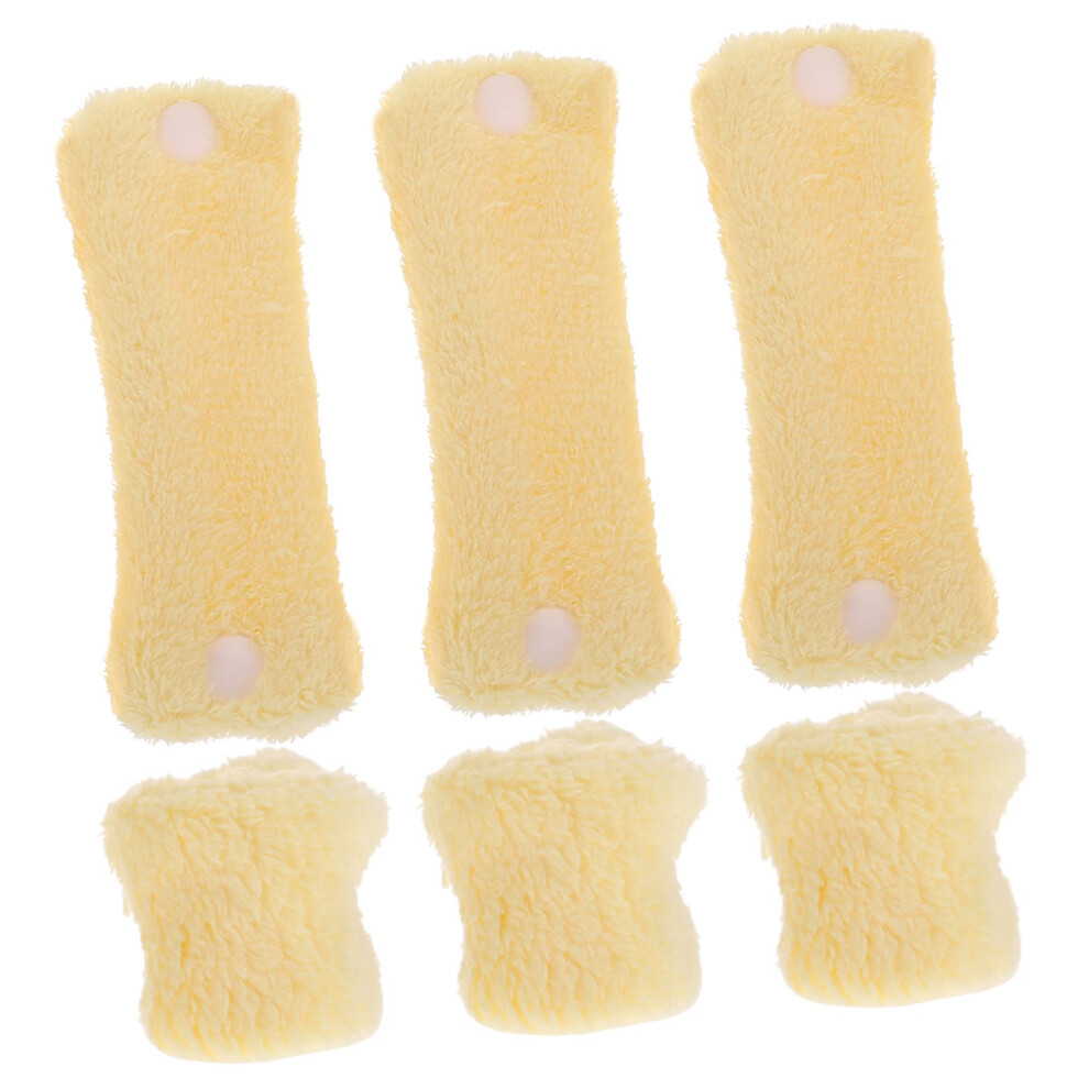 Heatless Hair Curlers Soft Fleece Overnight Rollers for Long Hair Waves and Curls 6pcs