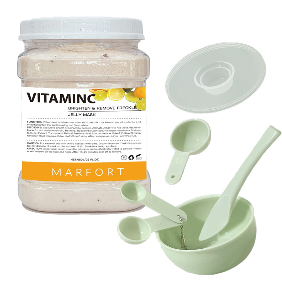 Hydrating Vitamin C Hydrojelly Face Mask Powder Peel Off Facial Mask for Radiance Boost 23oz