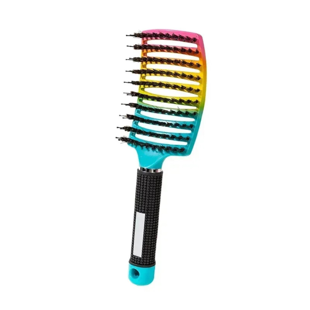 Unisex Detangling Hair Brush With 360 Rotating Bristles For Curly Hair And Gentle Scalp Massage Â Dazzle Color