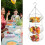 Hanging Fruit Basket 3Tier RustResistant Iron Storage Organizer with Drain Design for Kitchen 3