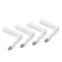 Sheet Straps with Anti‑Slip ABS Clamps, Adjustable Bed Sheet Holders for All Mattress Sizes, Set of 4, Blue