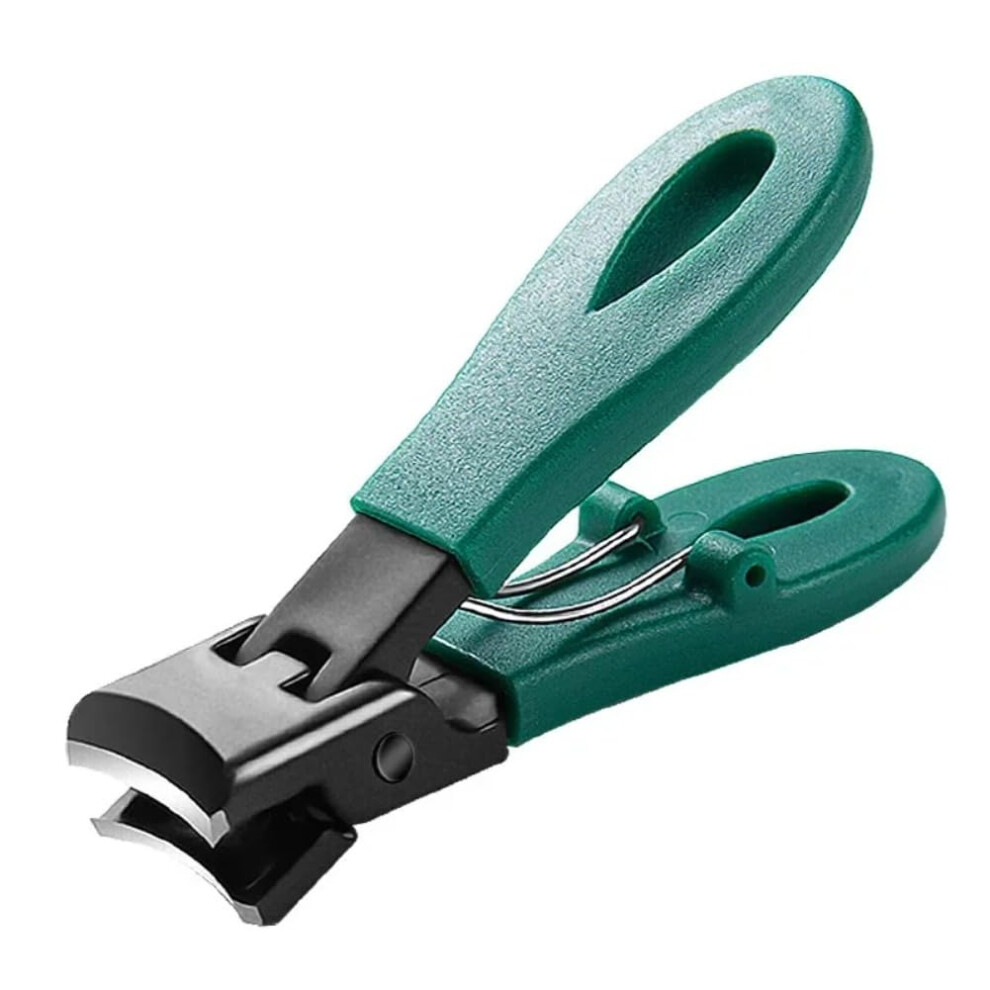 Wide Jaw Nail Clipper for Thick Nails with AntiSplash Guard and Ergonomic Comfort Grip