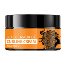 Black Castor Oil Curl Defining Cream for Natural Hair, AntiFrizz Hydration for Wavy and Curly Hair