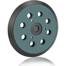 Innovativ udskiftelig slibepude med velcro, blødt gummi i teknisk plast garanterer lang levetid, nem montering med skruer muliggør hurtig montering