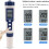 Multifunctional Water Quality Tester, Digital Salinity Meter with PH, TDS, EC, Temperature Measurement, Wide Range Backlight Screen, Automatic 2
