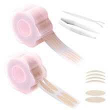 Natuurlijke make-up ooglidstrips, ademend, waterdicht, onzichtbaar voor een liftend effect bij hangende oogleden.