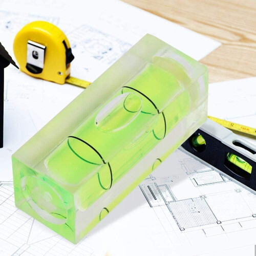 Professional Measuring Instruments, High Precision Bubble Level for Wide Application, Clear Crystal Spirit Level, Fine Workmanship Mini Layout Tools, 2