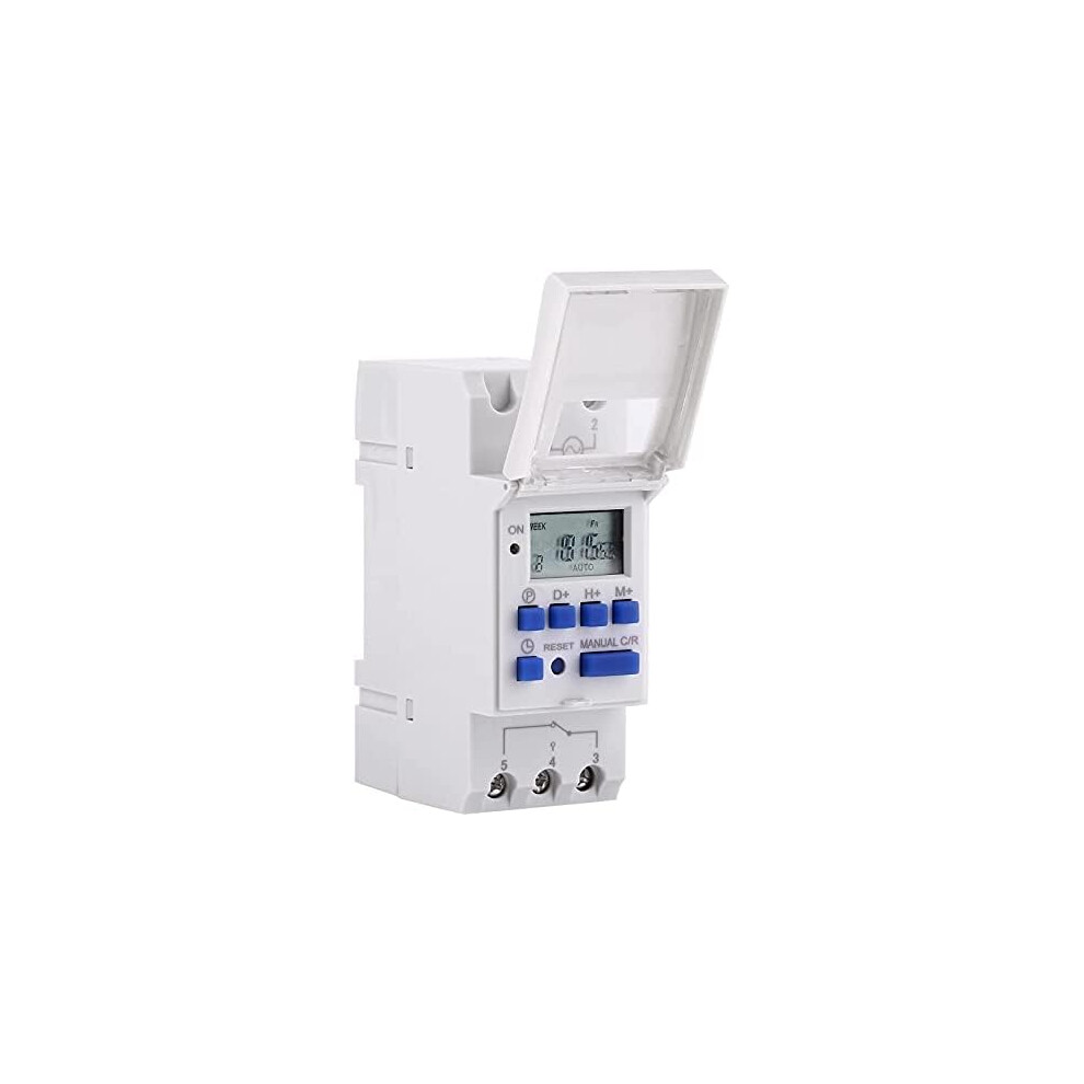 Digital Timer Switch For Industrial Applications, Programmable 7 Day Electronic Time Switch With Daily And Weekly Programs, Automatic On Off Control 9448196039410