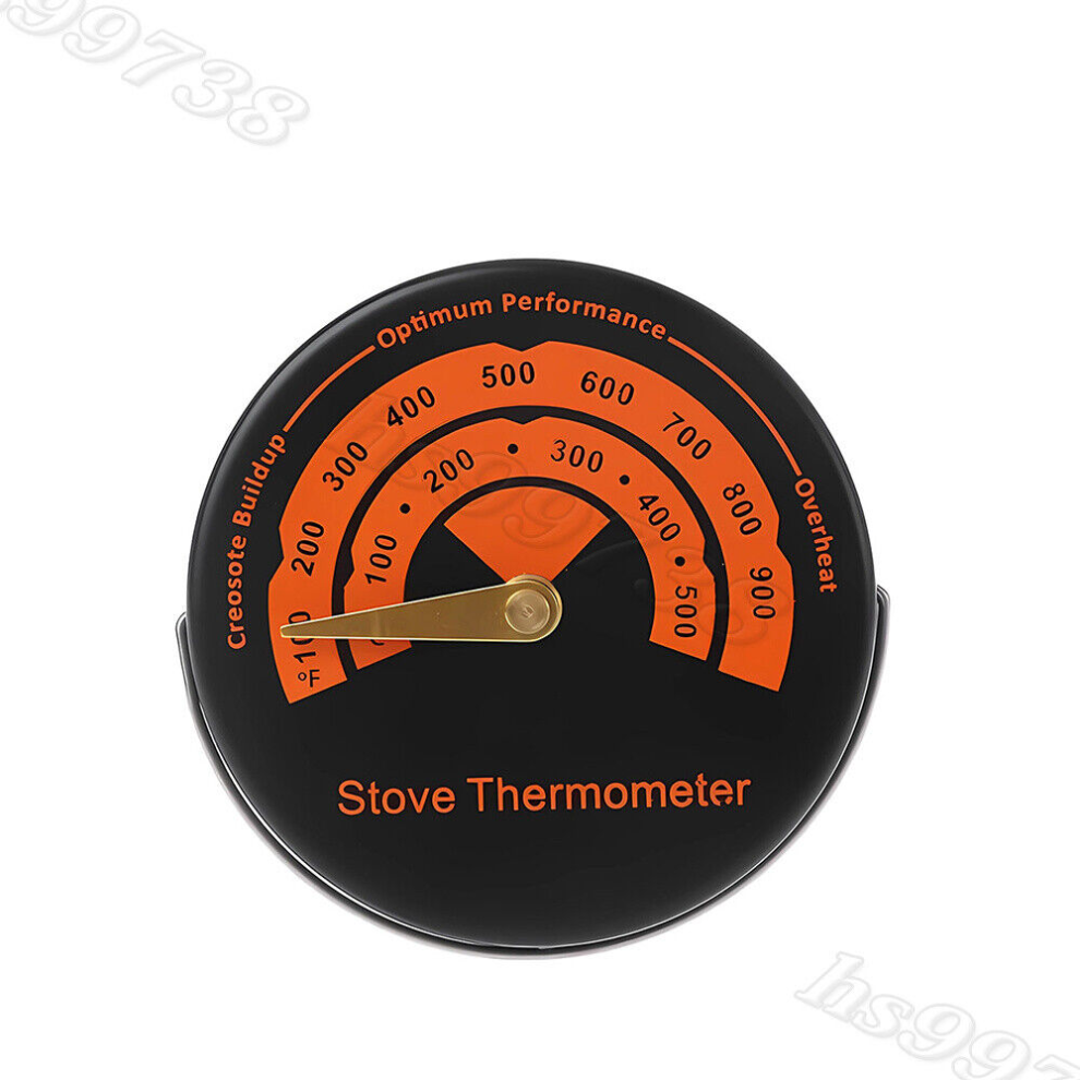 Efficiency Optimizer, Creosote Buildup Indicator Thermometer, Aluminum Dial Magnetic Stove Thermometer For Wood Burning Stoves, Gas Stoves, Pellet