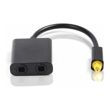 Splitter de fibră optică, Splitter audio digital cu amplificare a semnalului pentru o conexiune perfectă 1 intrare-2 ieșire