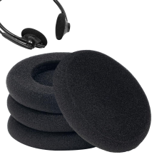 Schaumstoff-Ersatzohrpolster 6 cm – Leicht verstellbare Einweg-Schwammüberzüge für Standard-Bürotelefon-Headsets und Kopfhörer, ersetzen