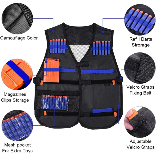 Σετ Εξοπλισμού Elite Tactical, Περιλαμβάνει Γιλέκο & Μάσκα Τακτικού Ελέγχου, Γυαλιά 2