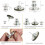Reusable Button, Metal 17mm Unique Design Flower Shape, Intelligent Built-In Spring for Quick Release 6