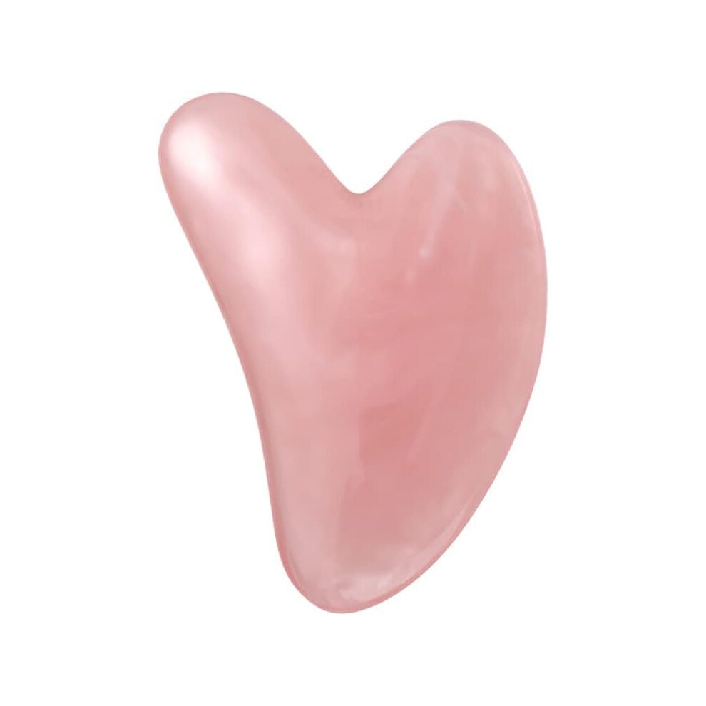Pink Resin Gua Sha Facial Massage Tool For Contouring, Slimming And Skin Care