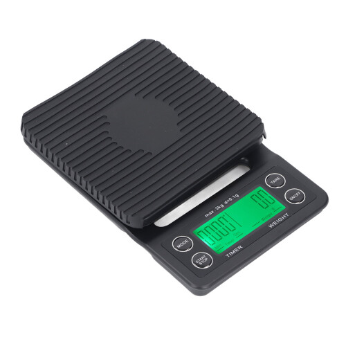 Bilancia per caffè di precisione con timer 3kg/0,1g ABS Silicone Compatto 2