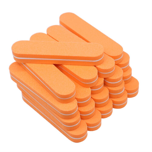 50pcs Mini Nail Buffer Block 100/180 Grit Soft Sponge Nail File Buffer for Quick Manicure