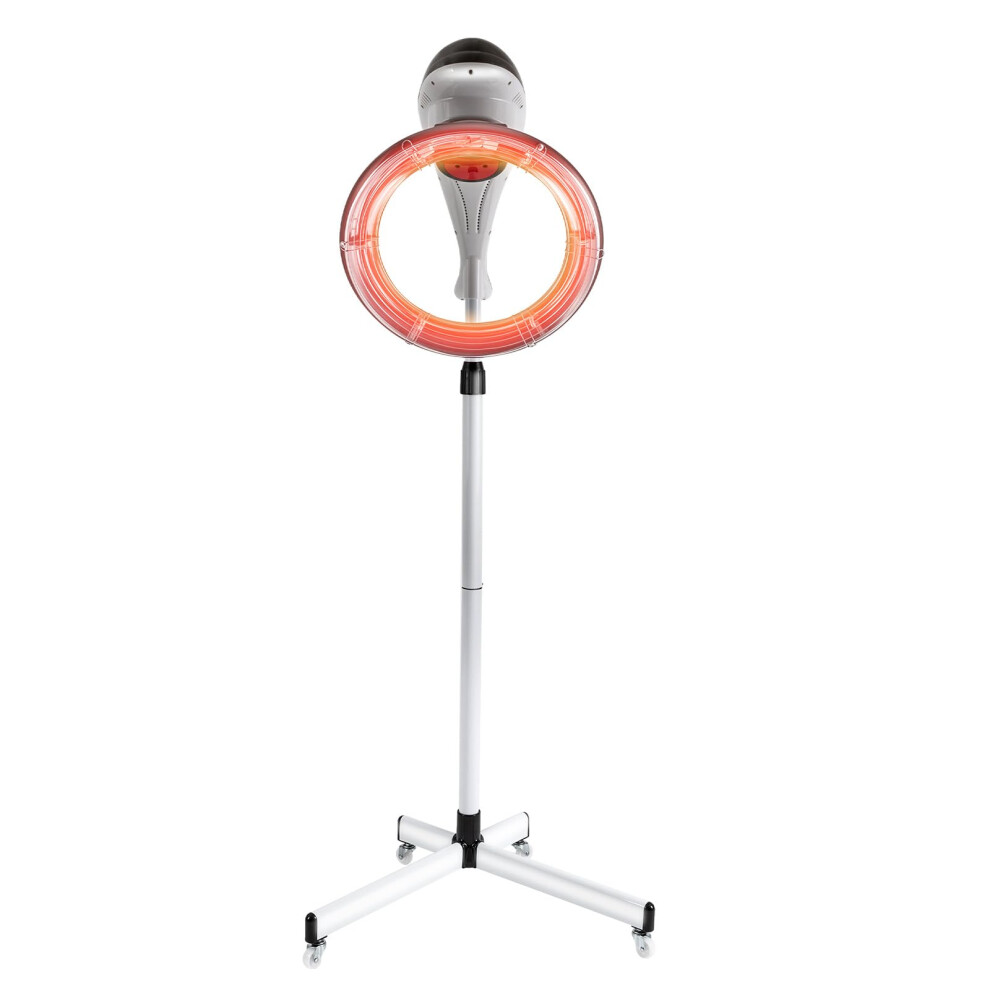 Professional Standing Hair Dryer 950W Infrared with 360 Rotating Hood and Adjustable Height for Salon and Home