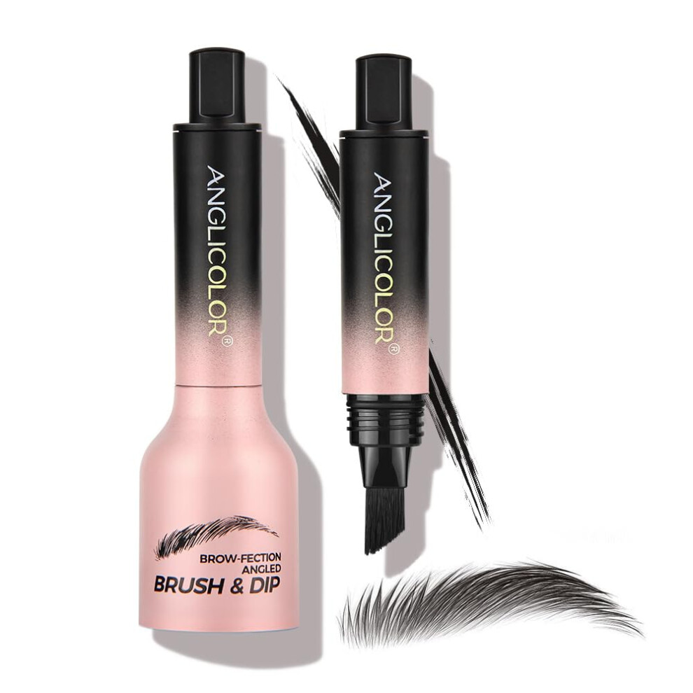 Black Eyebrow Tattoo Gel Waterproof Brow Tint Peel Off Long Lasting Smudge Gray