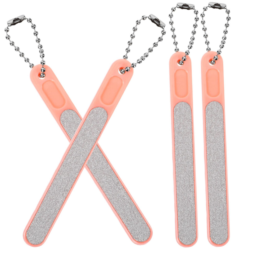 4pcs DoubleSided Nail File and Buffer Set for Precise Shaping and Smooth Finish Travel Size