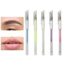 PMU Microblading Eyebrow Mapping Pen Set, 0.8mm Fine Tip, MultiColor, Easy Clean Ink