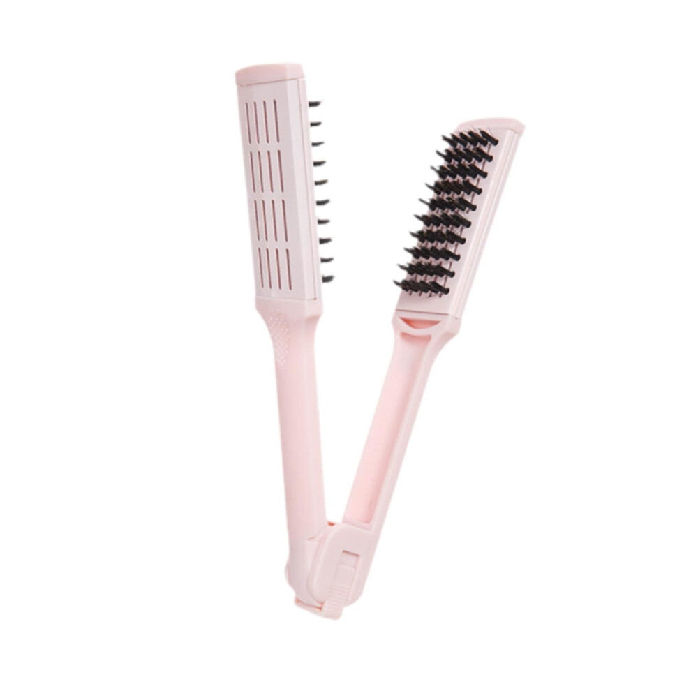 Unisex Dualsided Hair Straightening Comb With Fast Heat Transfer For Frizz Styling 1.57X9.06 Inch