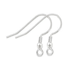 Silberfarbene 18 mm Ohrringhaken 500 Stück Metall DIY Schmuck