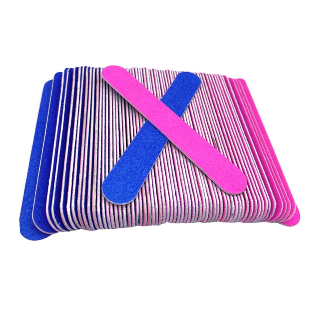 100pcs Double Sided Nail Files 8cm DualSided Design for Precise Shaping and Salon Manicure