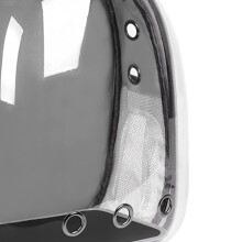 Zaino porta-gatto grigio, dimensioni 45x35x23cm, impermeabile e ventilato